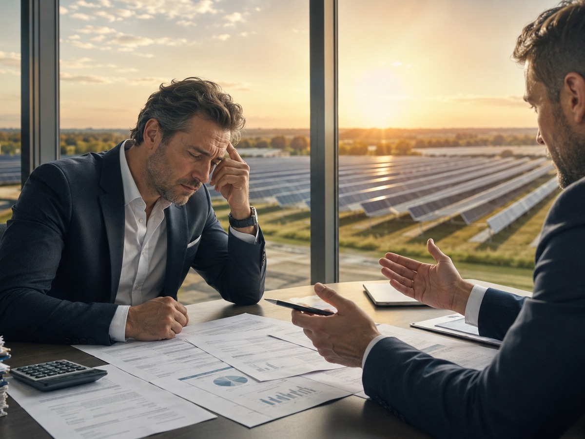 Unternehmer mit Steuerproblem